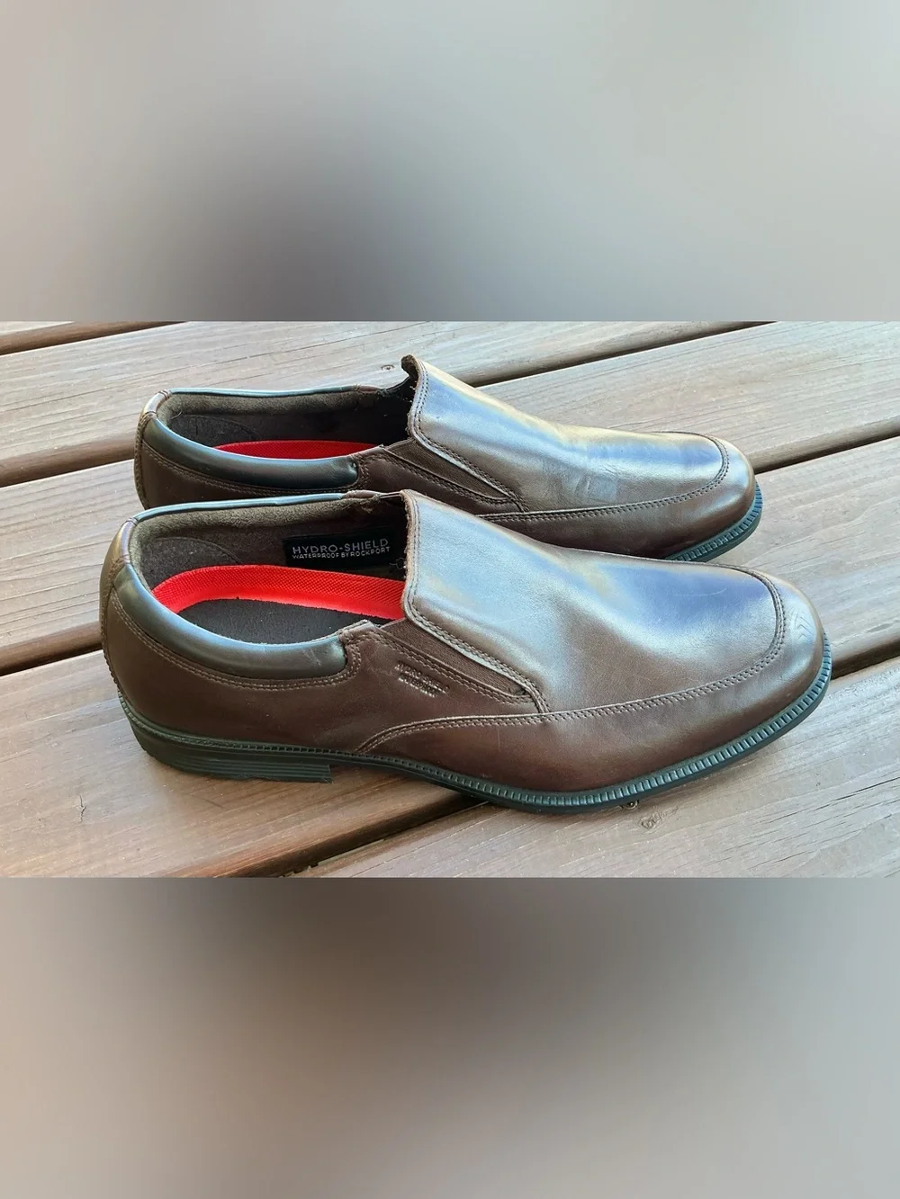 Mens ROCKPORT genuine leather dress loafers 🤎 NWOT